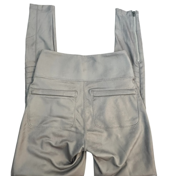 Athleta Delancey Gleam Moto Tight Leggings ribbed grey Zip ankle size XXS - Picture 11 of 11